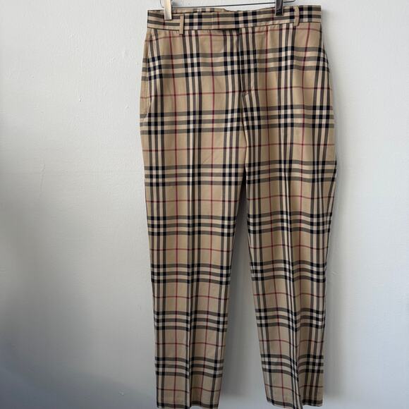 Burberry London Perham Cotton Trousers in Nova Check - Picture 1 of 10